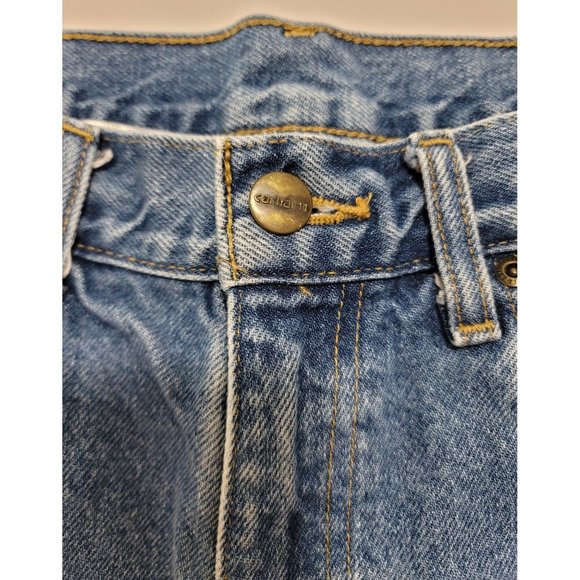 Carhartt Straight Traditonal Fit, B18 STW, 33W x 32L Blue Jeans. RN# 14806. - Picture 10 of 10